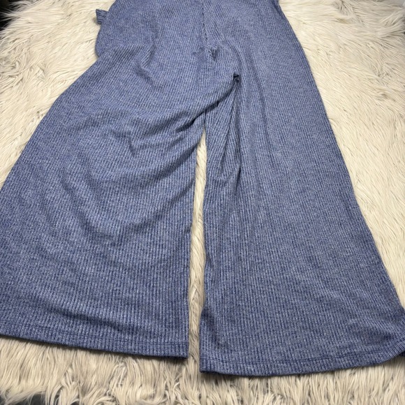 NWT Gap Women's XL Blue Soft Spun Square Neck Wide Leg Knit Jumpsuit - Picture 10 of 10